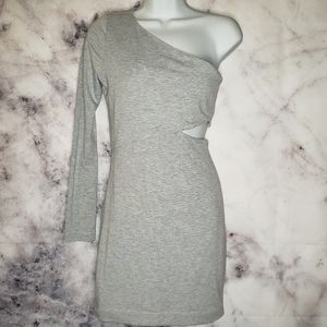 BCBGENERATION one sleeve bodycon dress